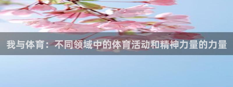 JJB竞技宝官网下载联系电话：我与体育：不同领域中的体育活动