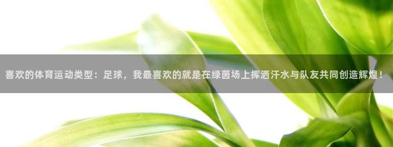 竞技宝平台官方客服电话：喜欢的体育运动类型：足球，我最喜欢的